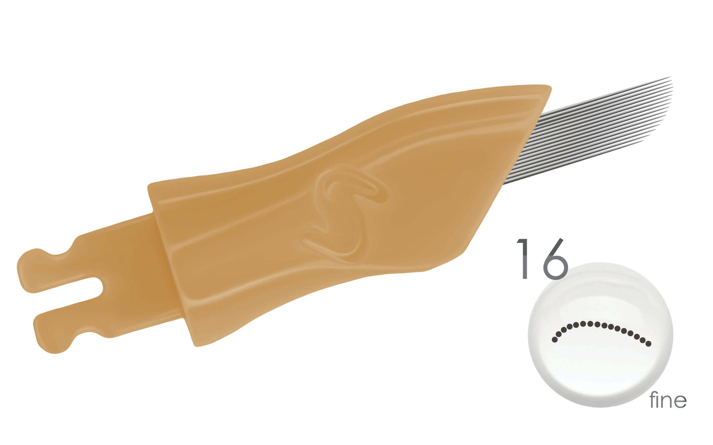 16 punte fino curvo
